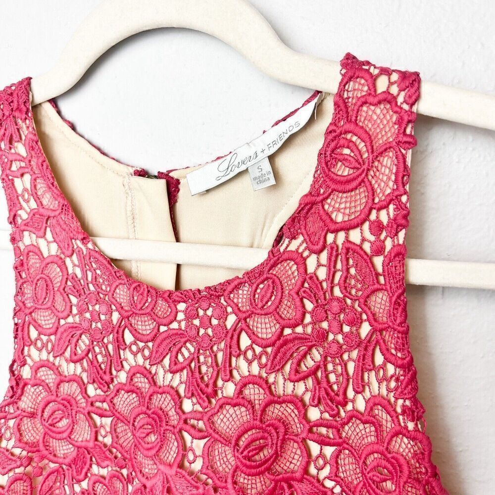 REVOLVE BRAND Lovers + Friends Radiant In Pink Mini Dress Size Small - Picture 3 of 10